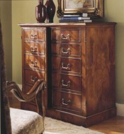 Walnut Entertainment Chest with 2 adjustable shelves